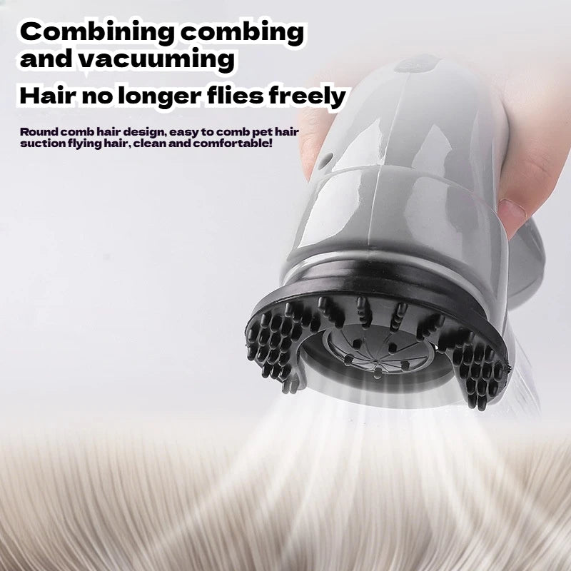 Portable Cat and Dog Hair Vacuum Electric Massage Clean Dual Purpose Cleaner Device Cleaning Vacuum Cleaner Cat Grooming Tools