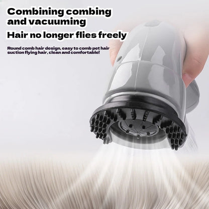 Portable Cat and Dog Hair Vacuum Electric Massage Clean Dual Purpose Cleaner Device Cleaning Vacuum Cleaner Cat Grooming Tools