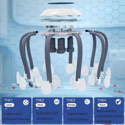 Octopus Claw Eight Claw Massager USB Charging Therapeutic Scratch Pad Electric Head Massager Therapeutic Electric Scalp Massager