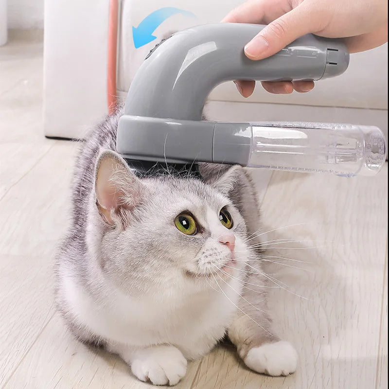 Portable Cat and Dog Hair Vacuum Electric Massage Clean Dual Purpose Cleaner Device Cleaning Vacuum Cleaner Cat Grooming Tools