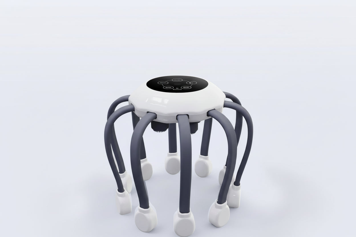 Octopus Claw Eight Claw Massager USB Charging Therapeutic Scratch Pad Electric Head Massager Therapeutic Electric Scalp Massager