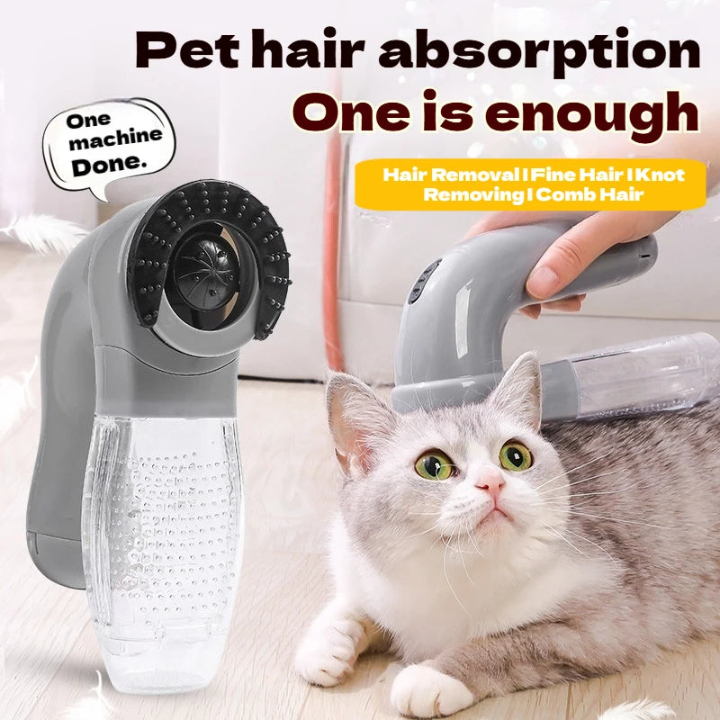 Portable Cat and Dog Hair Vacuum Electric Massage Clean Dual Purpose Cleaner Device Cleaning Vacuum Cleaner Cat Grooming Tools
