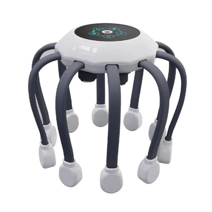 Octopus Claw Eight Claw Massager USB Charging Therapeutic Scratch Pad Electric Head Massager Therapeutic Electric Scalp Massager